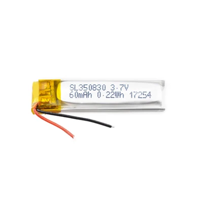 Gwneuthurwr Batri Tsieina Batri Lipo JP350830 60mah Ar gyfer Teganau Bach